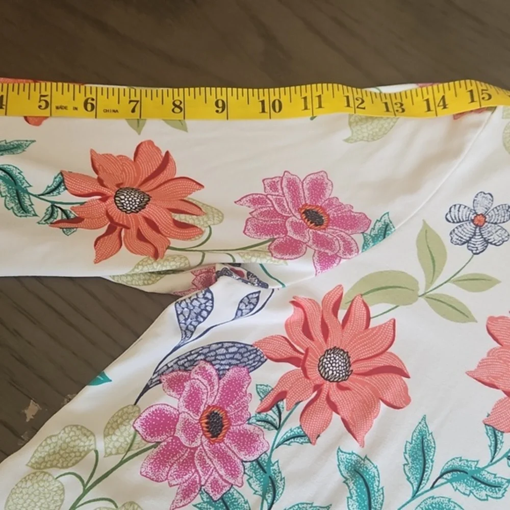 J.Jill Floral Print Lightweight Dress Sz‎ M - Picture 8 of 12
